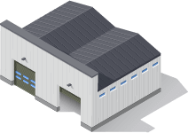 Illustration of Service Station Garage